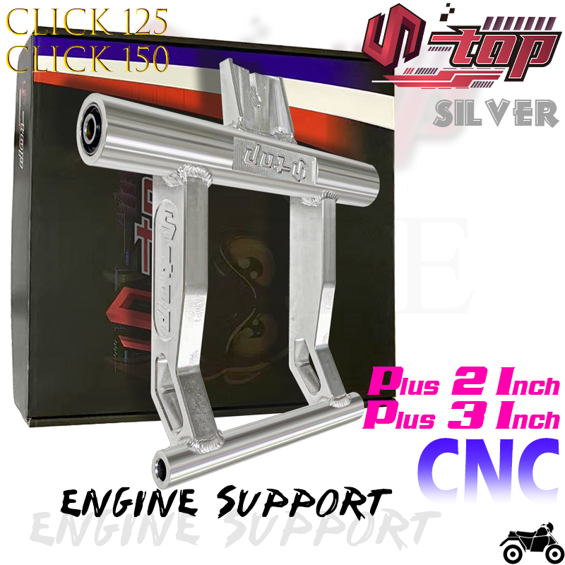 S-TOP HONDA CLICK 125 / CLICK 150 TRMP CNC ENGINE SUPPORT +2 + 2.5 +3 ...