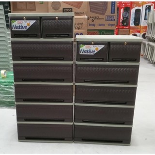 RATTAN DRAWER (6 LAYERS & 5 LAYERS) ZOOEY NATIVE RATTAN DRAWER (#2002 ...