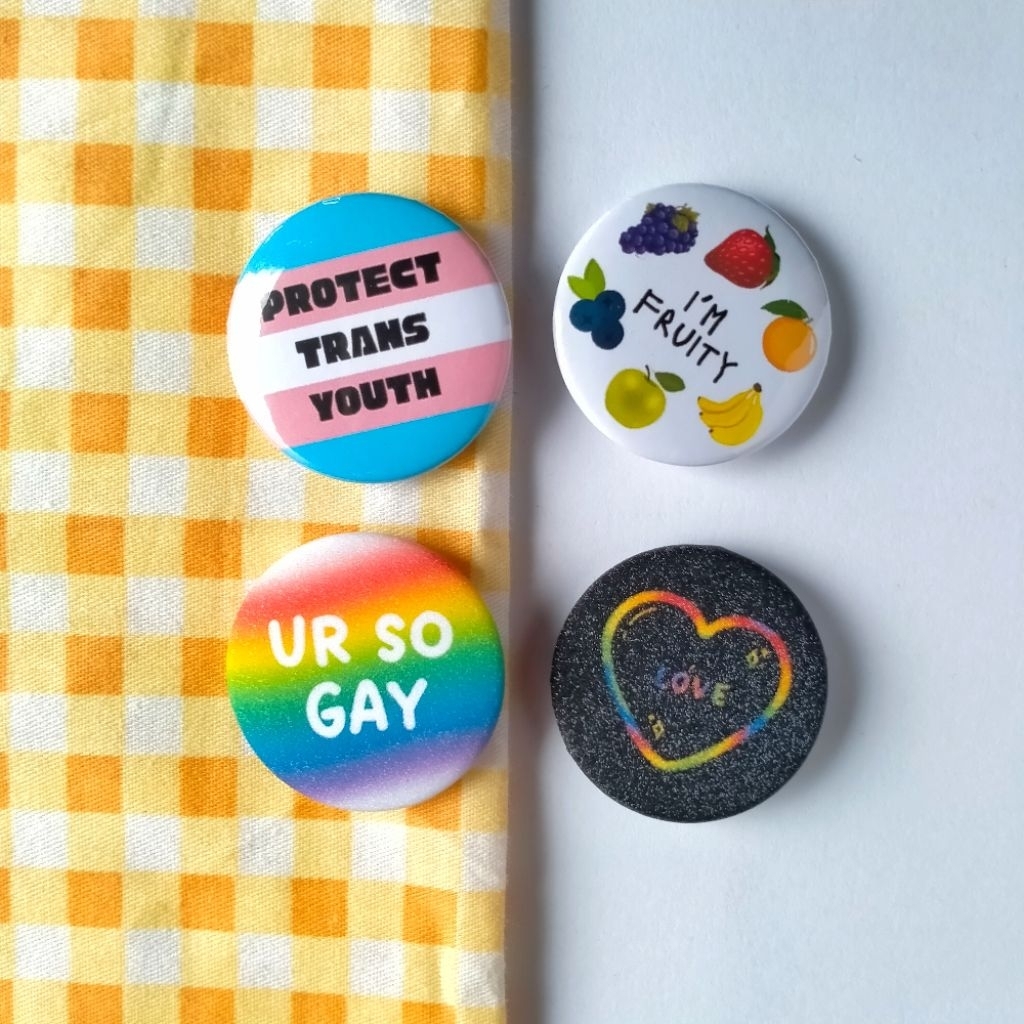 pride themed button pins (32mm) | Shopee Philippines