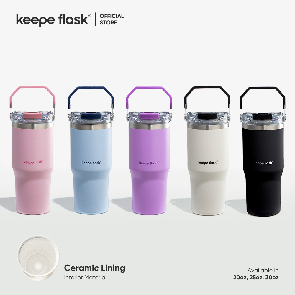 Keepe Flask Premium Ceramic Liner Tumbler Vacuum Insulated Hot and Cold ...
