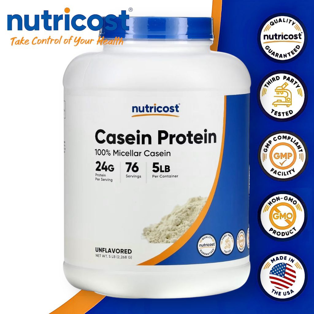 Nutricost, Casein Protein, Unflavored, 5 lb (2,268 g) | Shopee Philippines