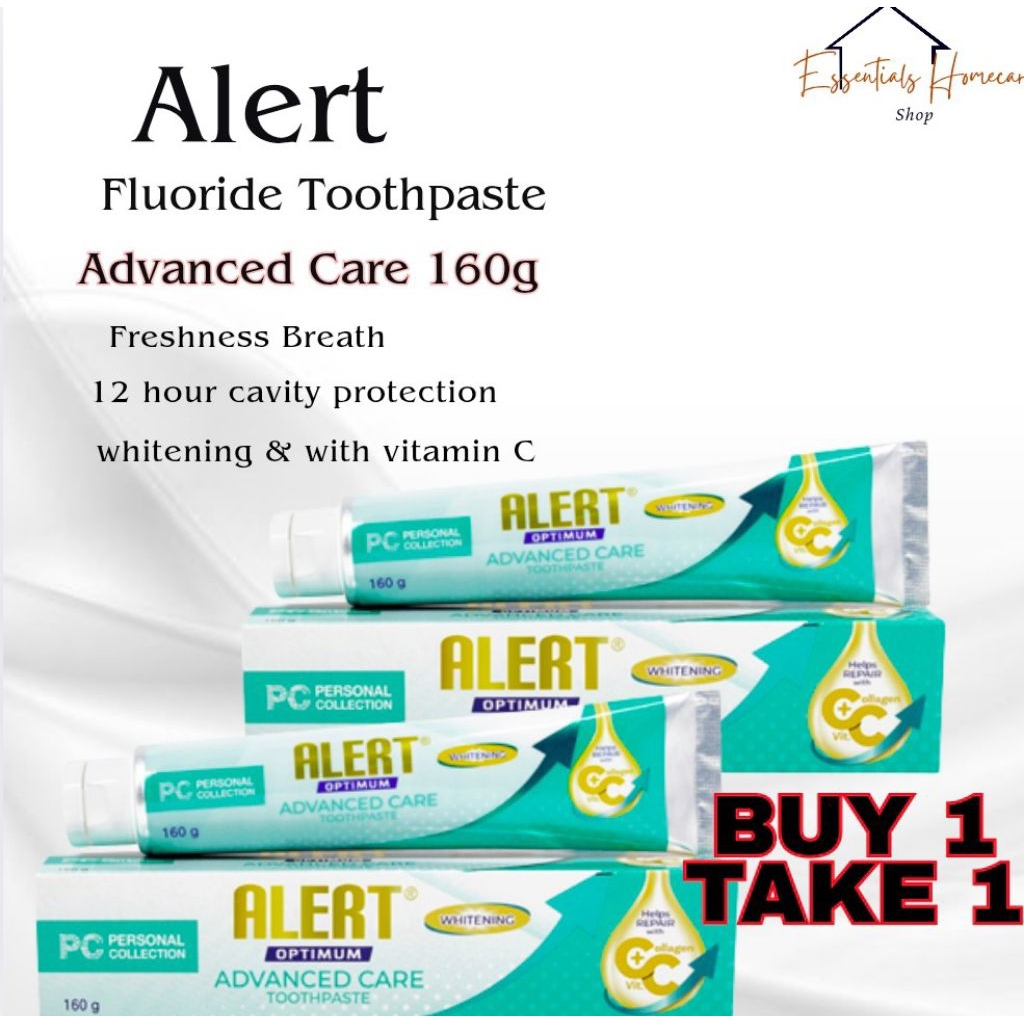 ALERT FLOURIDE TOOTHPASTE ADVANCE CARE BUY 1 TAKE 1 | Shopee Philippines