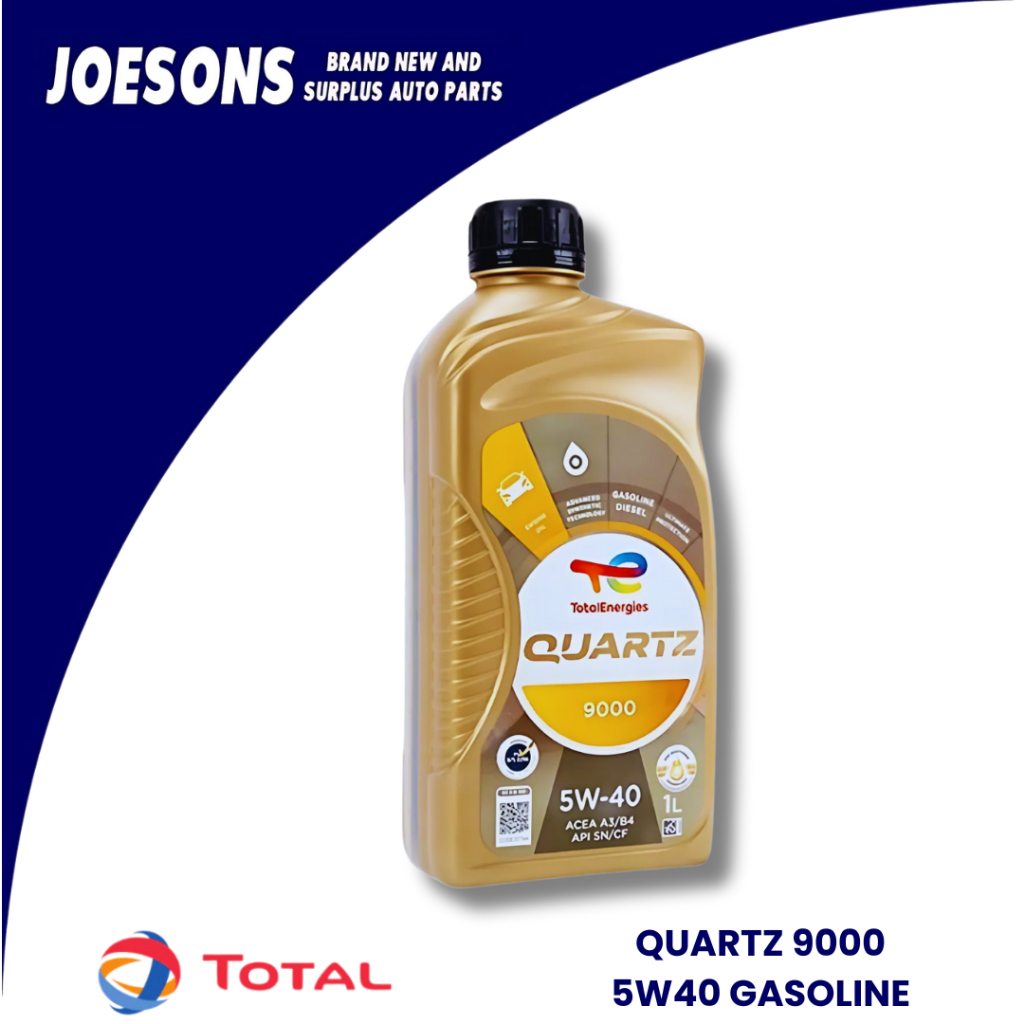 TOTAL QUARTZ 9000 QRT SN 5W40 GASOLINE OIL 1L | Shopee Philippines