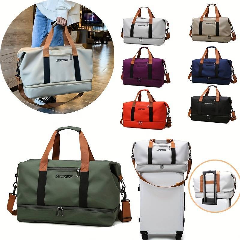 UISN #2833 Travel Bag Women Men Korean Large Capacity Duffle Gym Sports ...