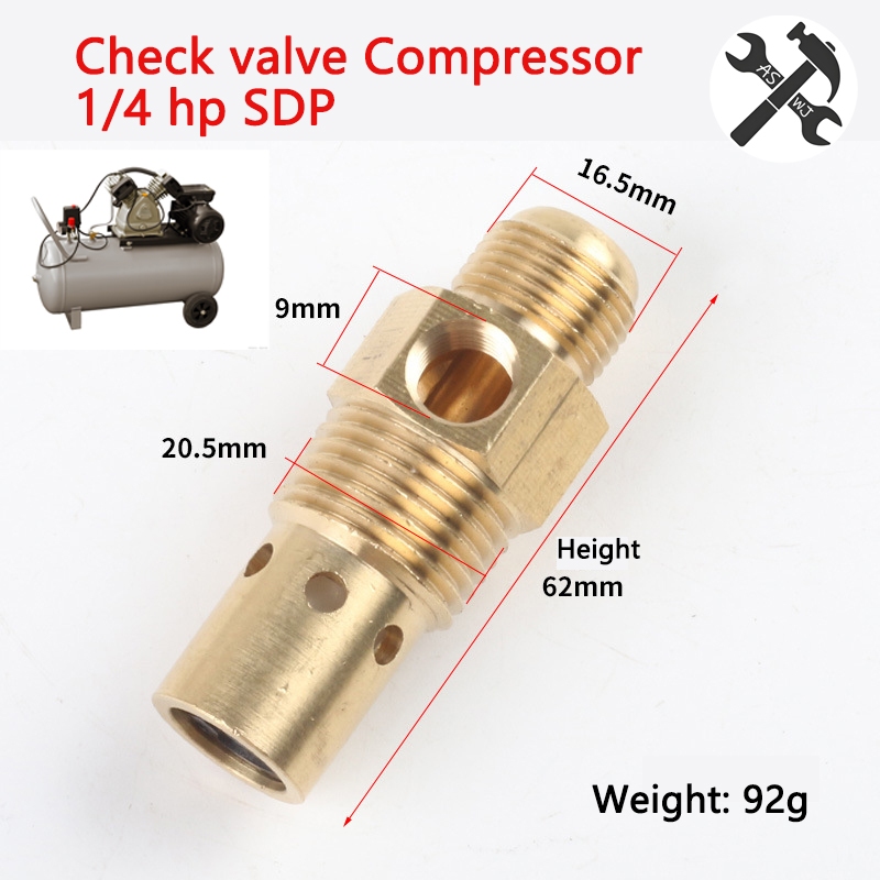 Compressor One Way Valve 1/4 Hp Check Valve Compressor Air Compressor ...