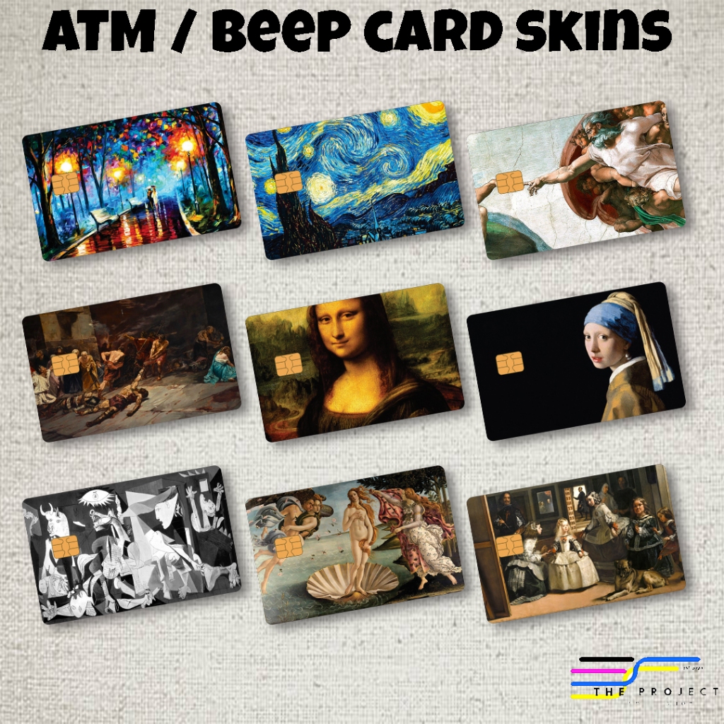 ATM/Beep Card Skin Stickers PAINTINGS Edition. High Quality Vinyl ...