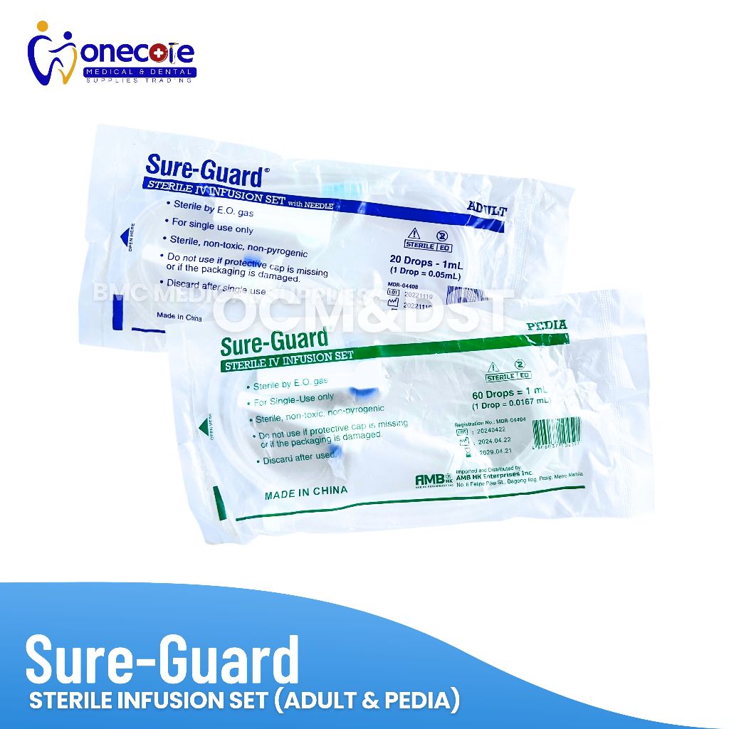 Sureguard Sterile Infusion Set | Macroset & Microset | Shopee Philippines