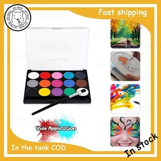 DIY Model Halloween Face Professional Water Based Body Paint 15 Colors ...