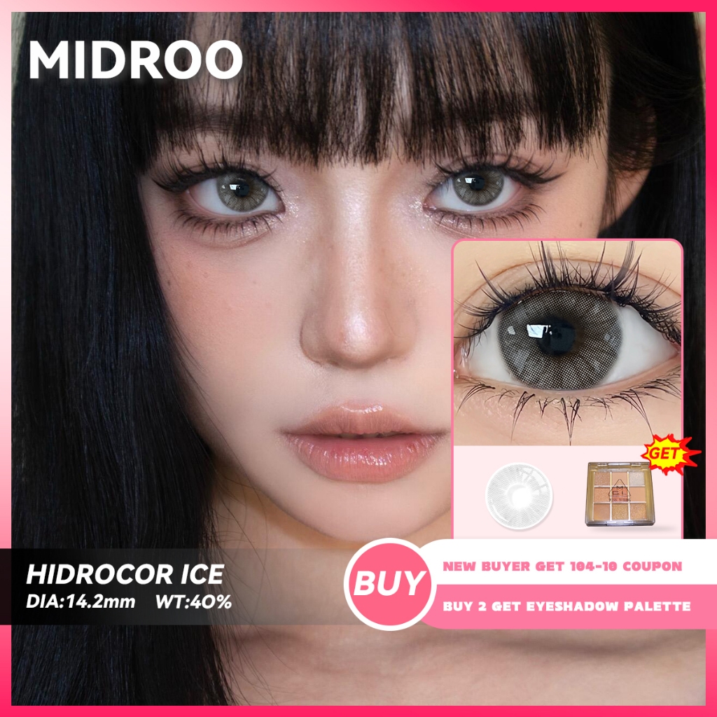 2 Pcs Hidrocor Ice Avela Ocrw Annually Replace Color Contact Lenses ...