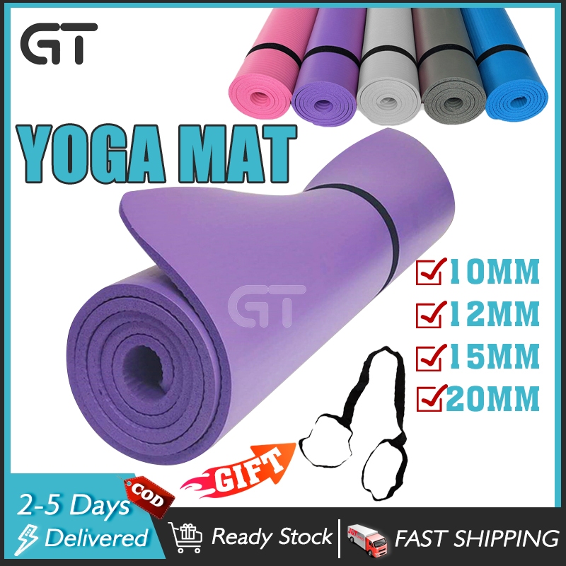 【Ready Stocks】15MM Yoga Matt For Workout Thick Yoga Mat Exercise Mat ...