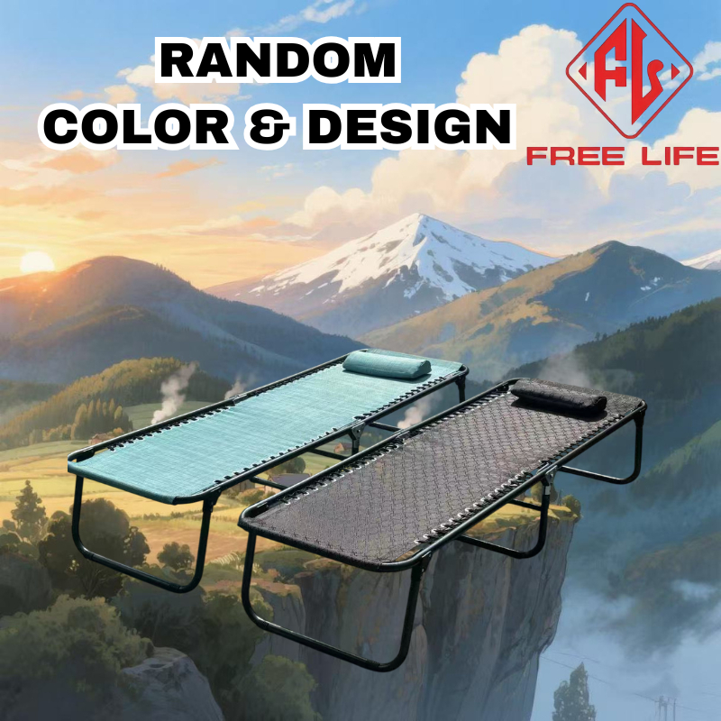 Huilife Foldable Bed/Folding Bed/Portable Outdoor Bed with Pillow ...