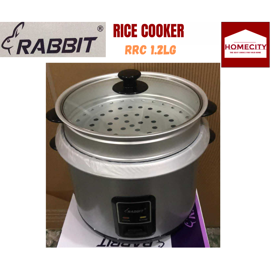 RABBIT RICE COOKER RRC 1.2LG WITH STEAMER | Shopee Philippines
