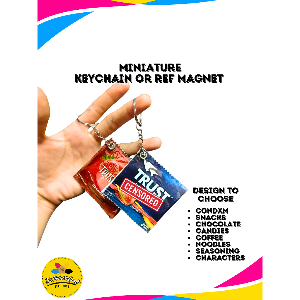 Miniature Keychain Ref Magnet / Chicha Keychain / Keychain Ref Magnet ...