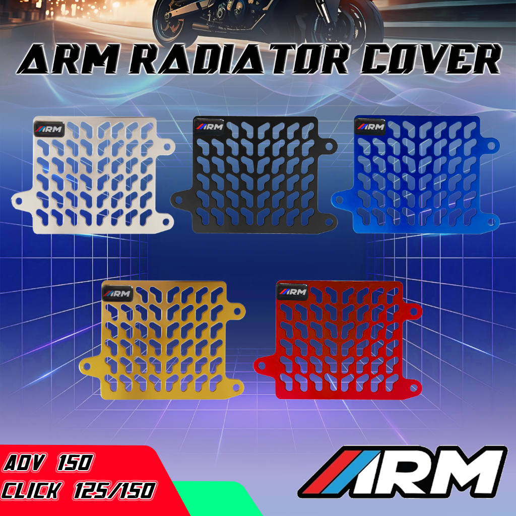 ARM Radiator Cover For Honda Click 125 / Click 150 / ADV 150 Alloy Made ...