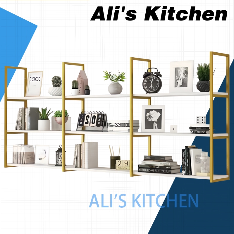 Wall rack wall bookshelf wall hanging living room display rack multi ...