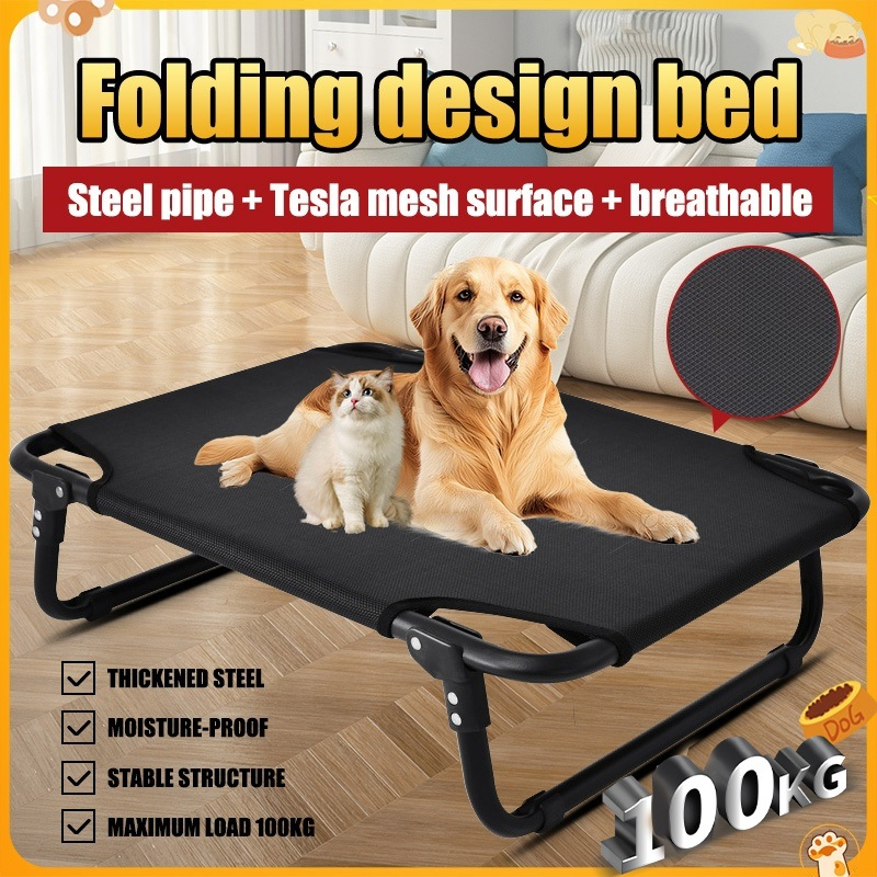 Curated visual reference: Visual Reference: Foldable Large Elevated Pet Dog Bed Breathable Comfortable Washable