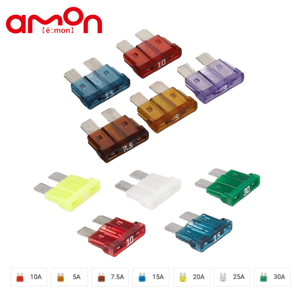 Amon flat type fuse (approx. 19×19×5mm) 5 pieces 3669 | Shopee Philippines