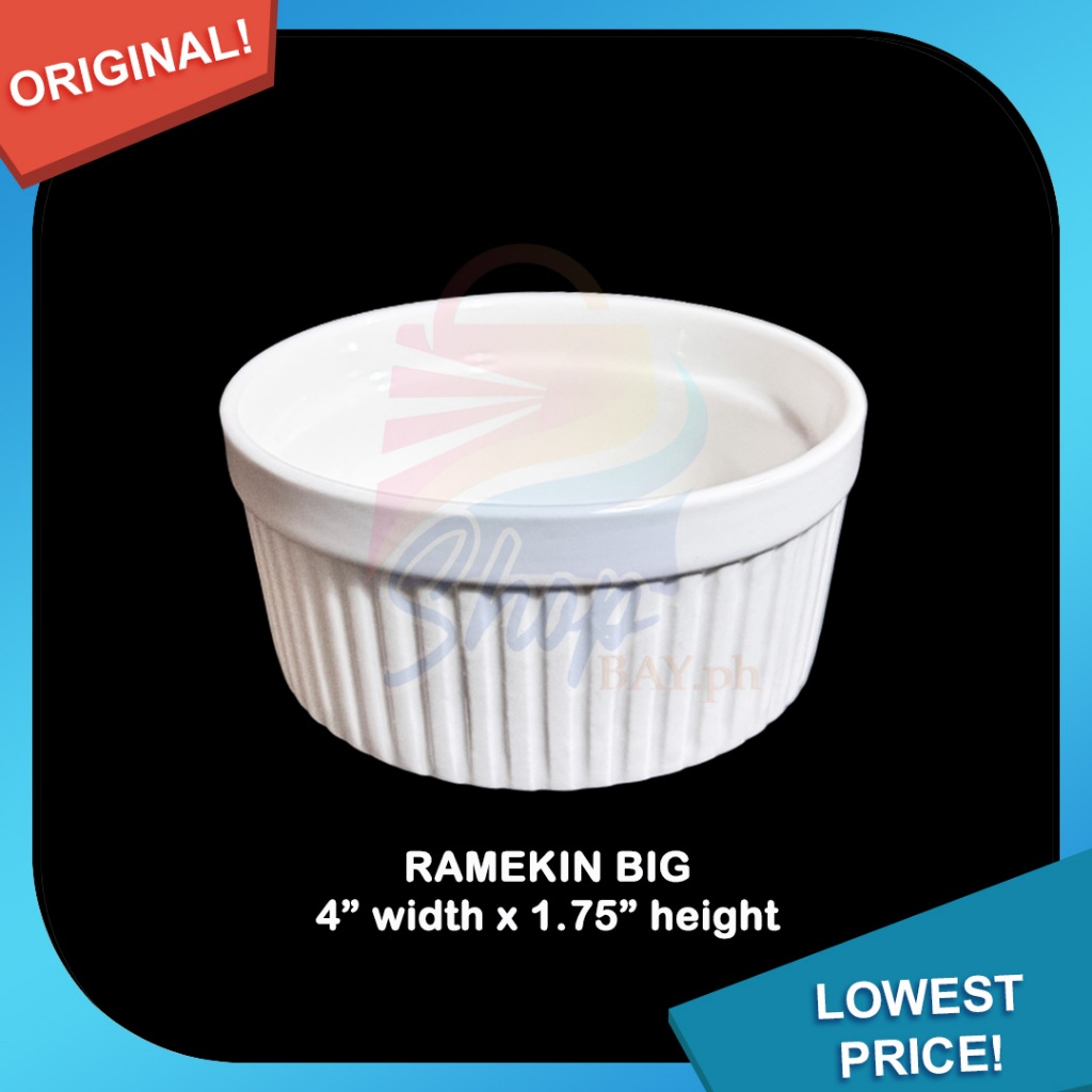 Ramekin Big 10cm (4-inch), White | Shopee Philippines