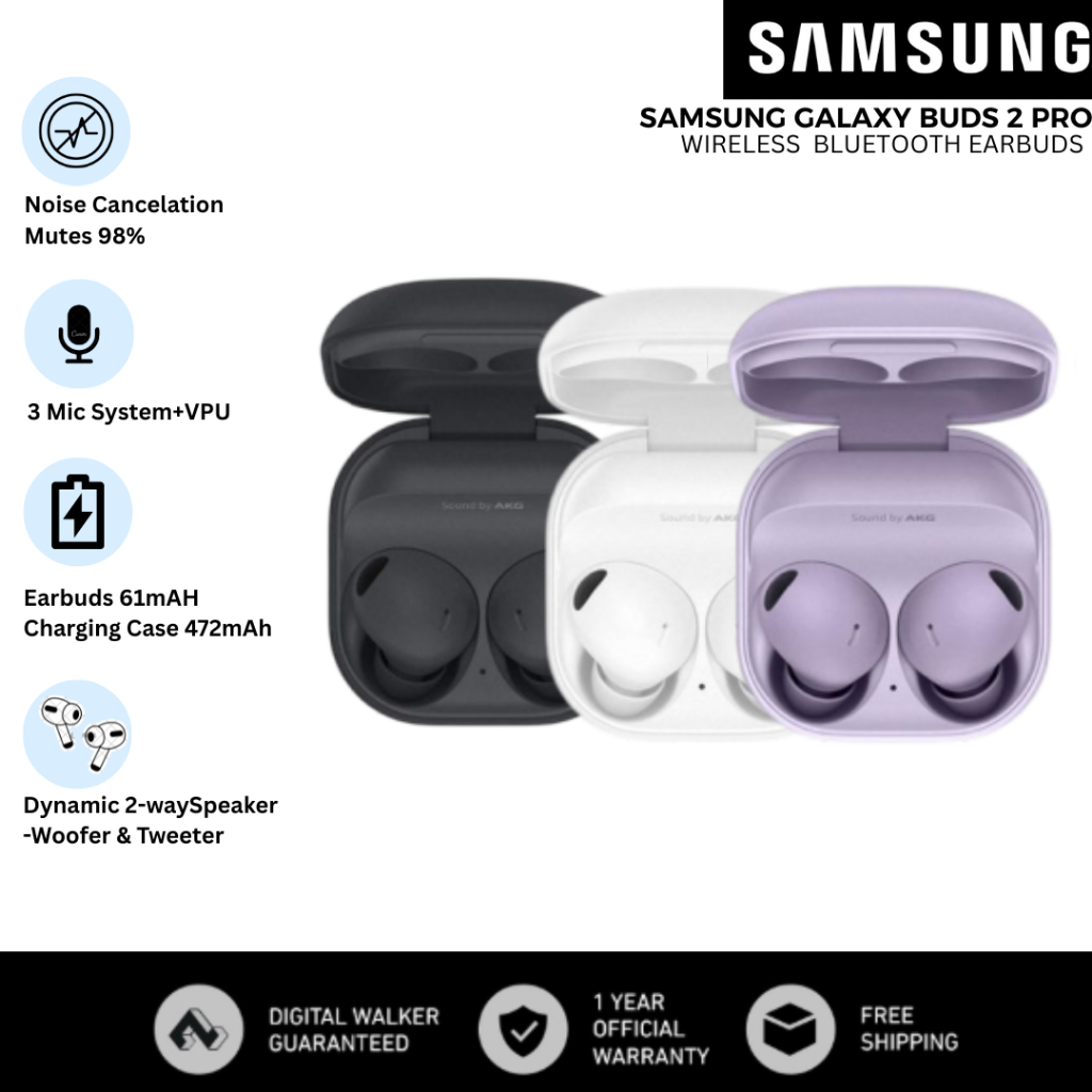 Samsung Galaxy Buds Pro Wireless Bluetooth In Ear with Charging Box Noise  Cancellation Waterproof