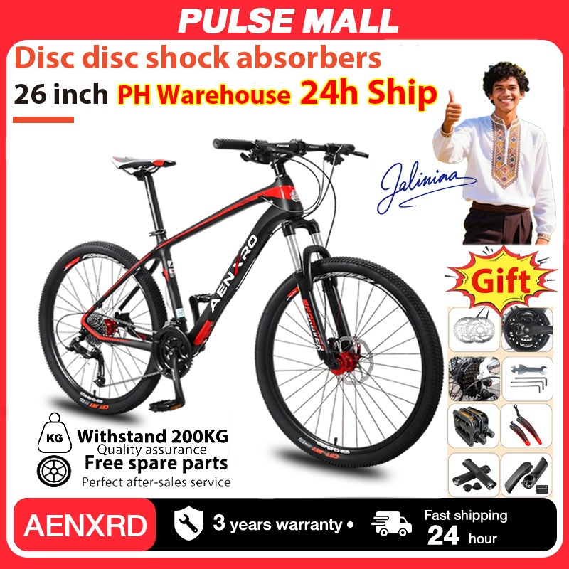 AENXRD Mountain Bike for Adult 26 Inch Gear Alloy Wheels 21 Speed