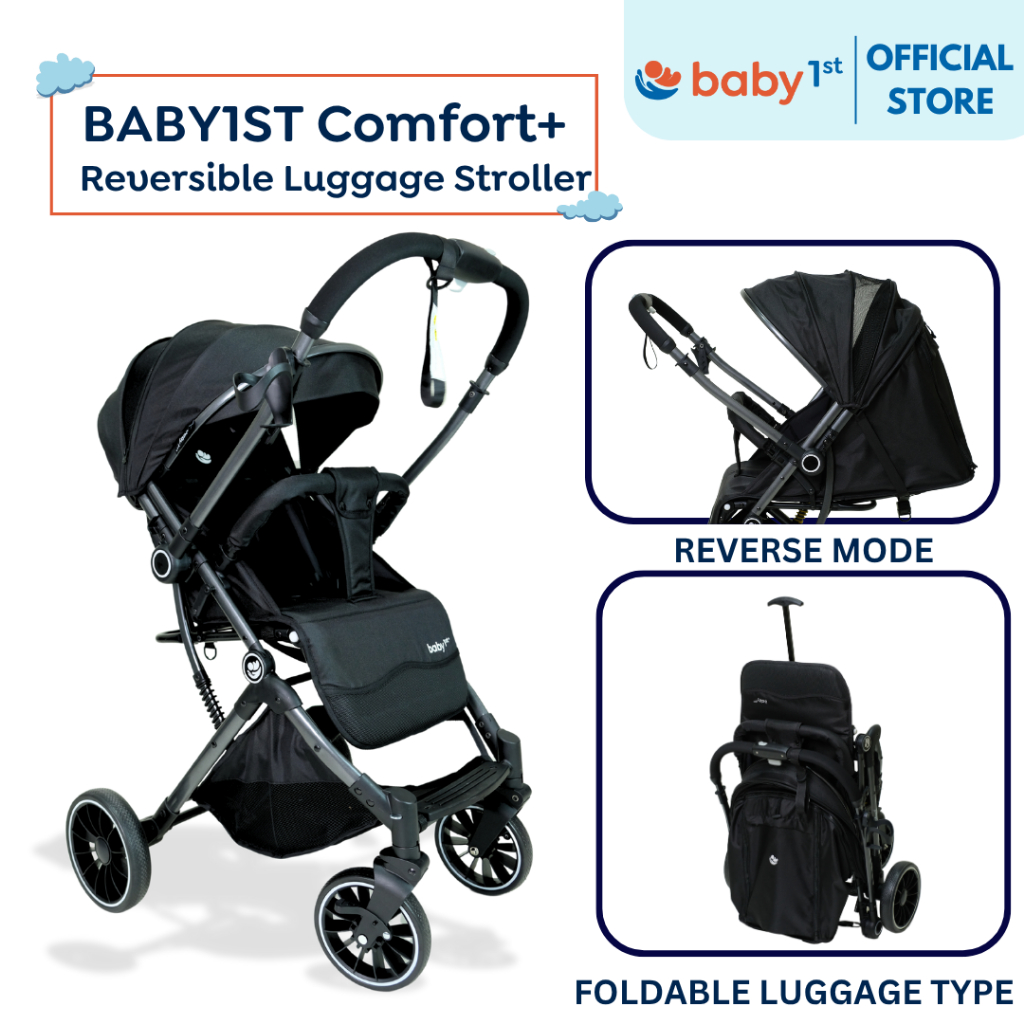 Baby 1st Comfort+ Luxury Luggage Reversible Stroller