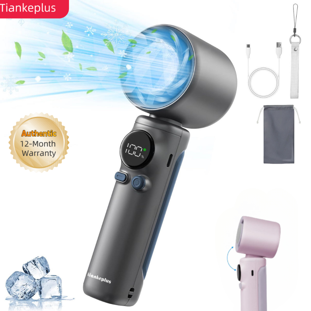 Tiankeplus Turbo Cooling Fan, High-Speed Handheld Fan with 100 Speeds ...