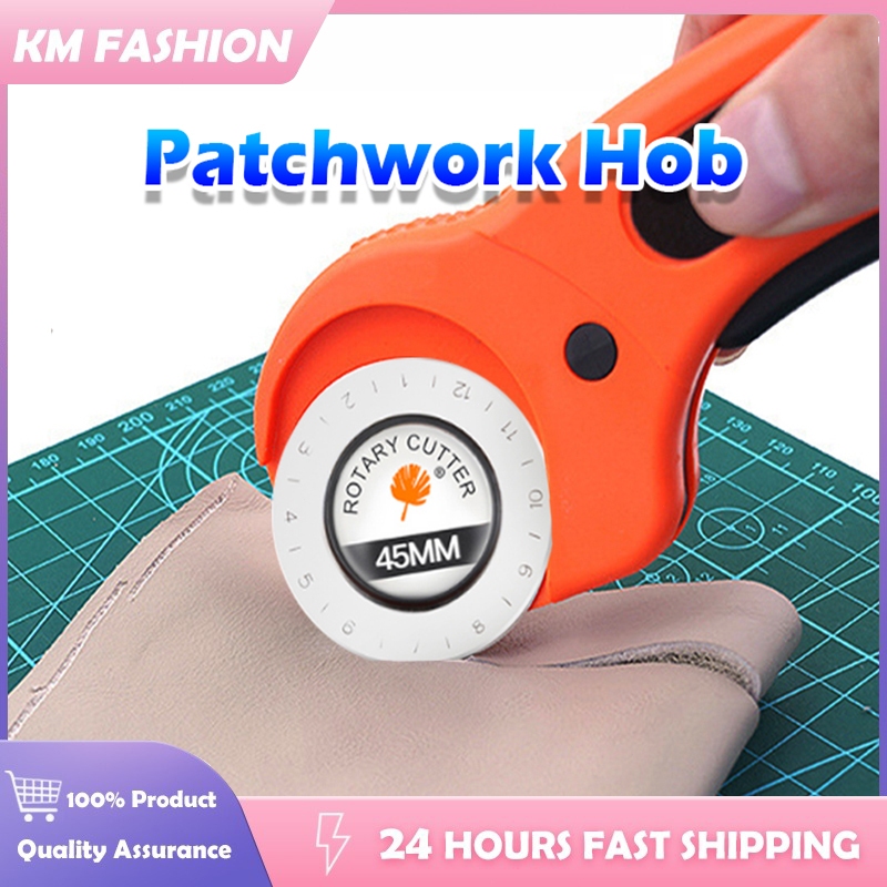 KM 45mm Rotary Cutter Set Cloth Round Hob Fabric Leather Cutting Tools ...