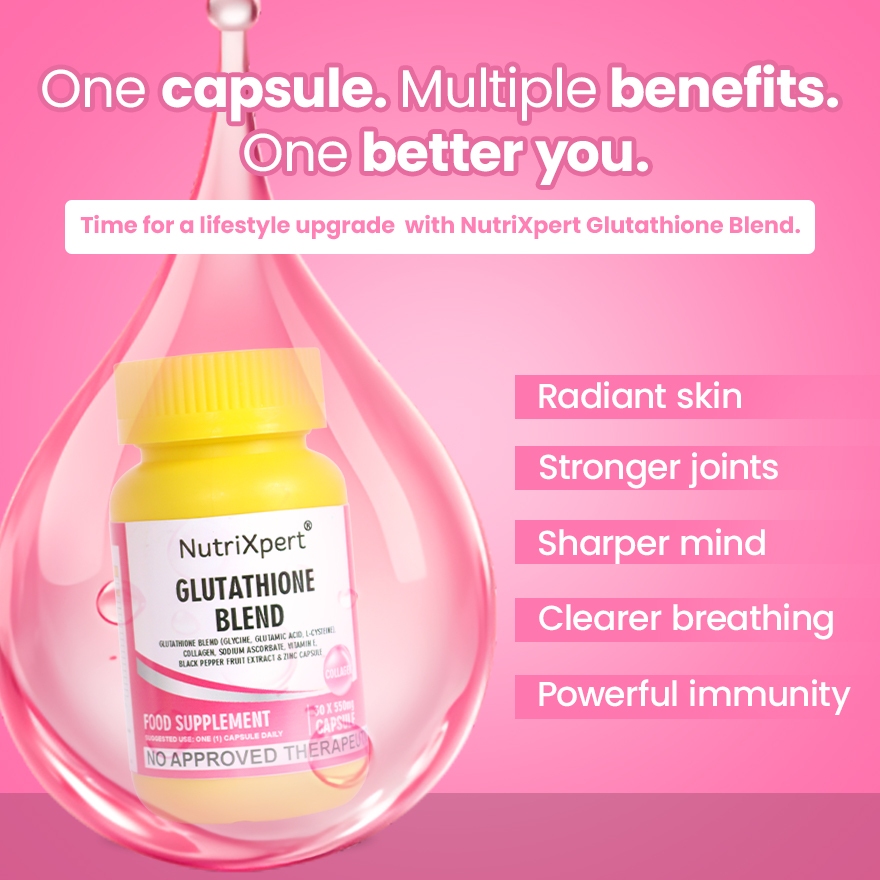 NUTRIXPERT Glutathione Blend 550mg 30s | Shopee Philippines