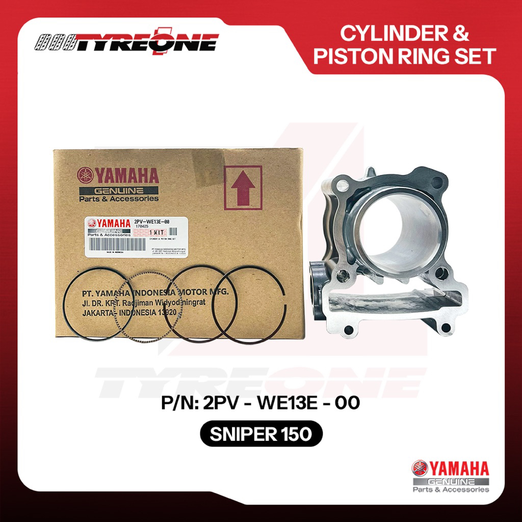 Yamaha Cylinder and Piston Ring Set Sniper 150 2PV-WE13E-00 | Shopee ...