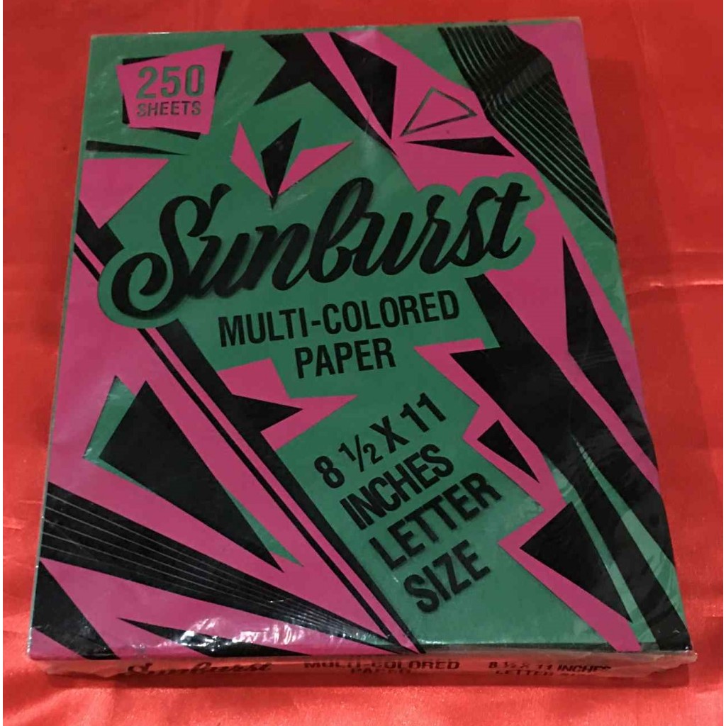 sunburst multi -colored paper short (dark-green) | Shopee Philippines