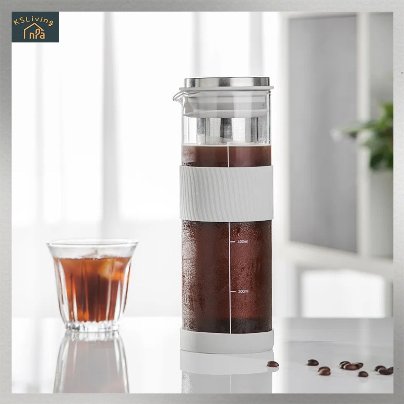 (COD)800ml Cold Brew Maker Iced Coffee Maker Portable Cold Brew Pitcher ...