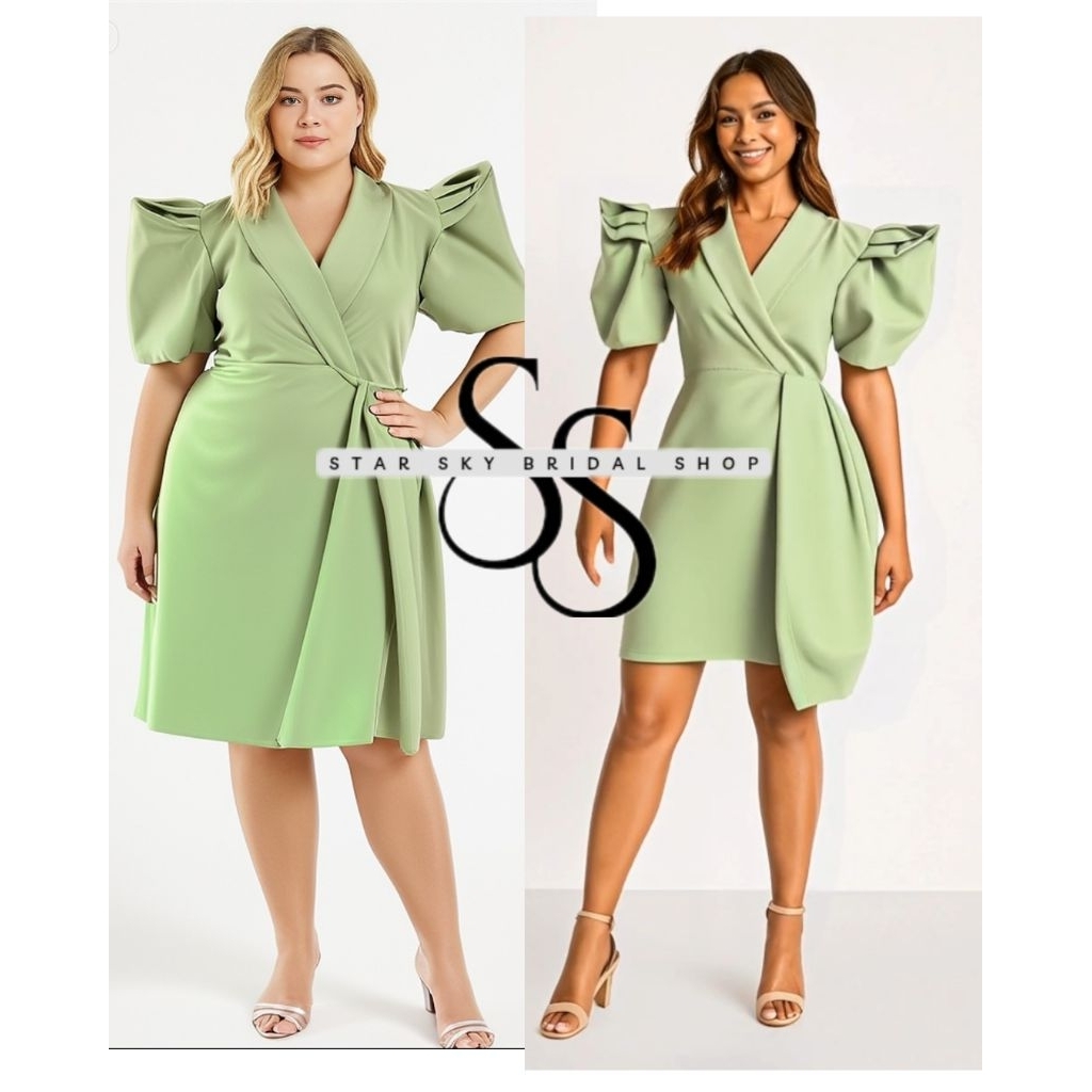 modern filipiniana mini dress