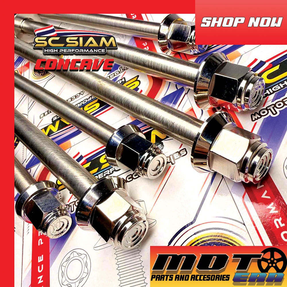 SC CIAM CONCAVE WHEEL AXLE ( EHE ) FOR MIO / M3 / NMAX / AEROX / WAVE ...