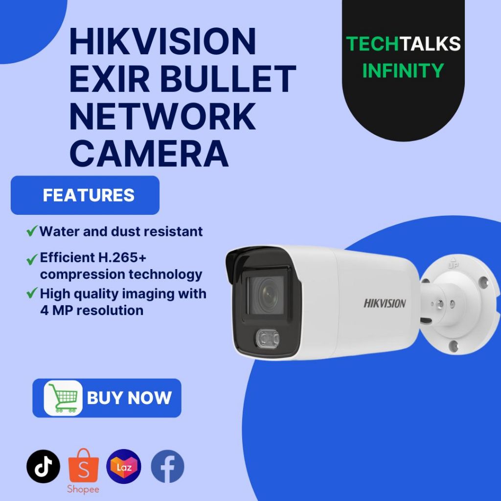 HIKVISION Exir 2 MP WDR Fixed Mini Bullet Network Camera - DS-2CD2021G1 ...