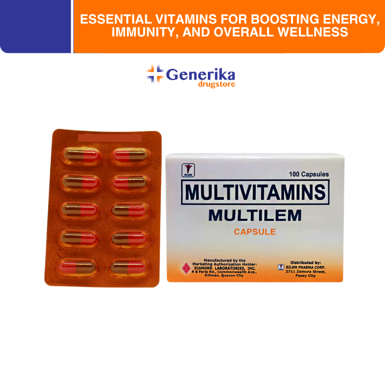 Multilem Multivitamins Capsule- Pack of 100 Capsules | Shopee Philippines