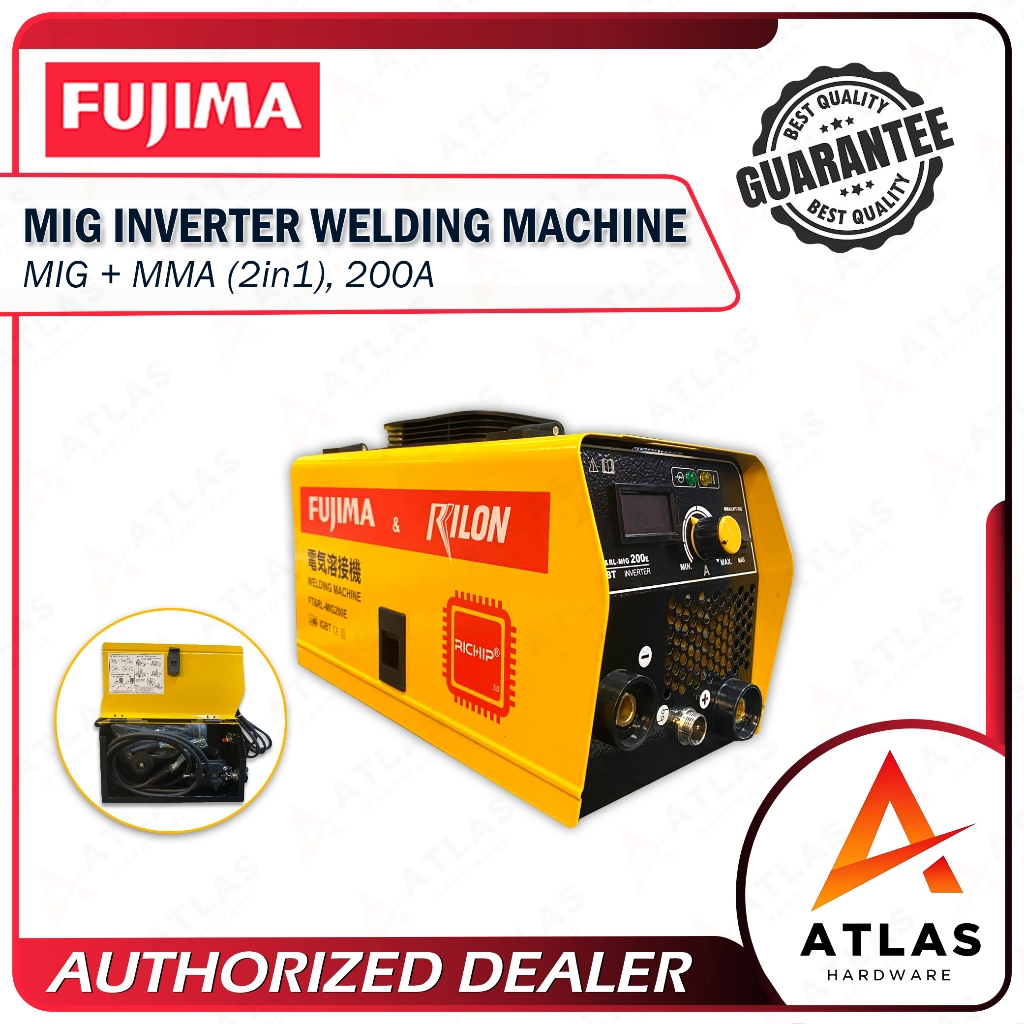 FUJIMA & RILON 2 in 1 MIG INVERTER WELDING MACHINE 200A FT&RL-MIG200E ...