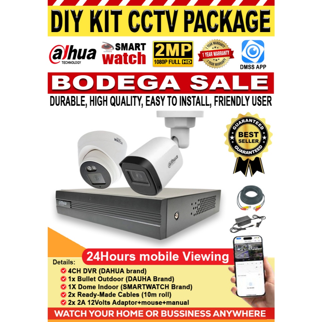 Dahua Cctv Best App For Cctv Camera CCTV KIT COMPLETE PACKAGE