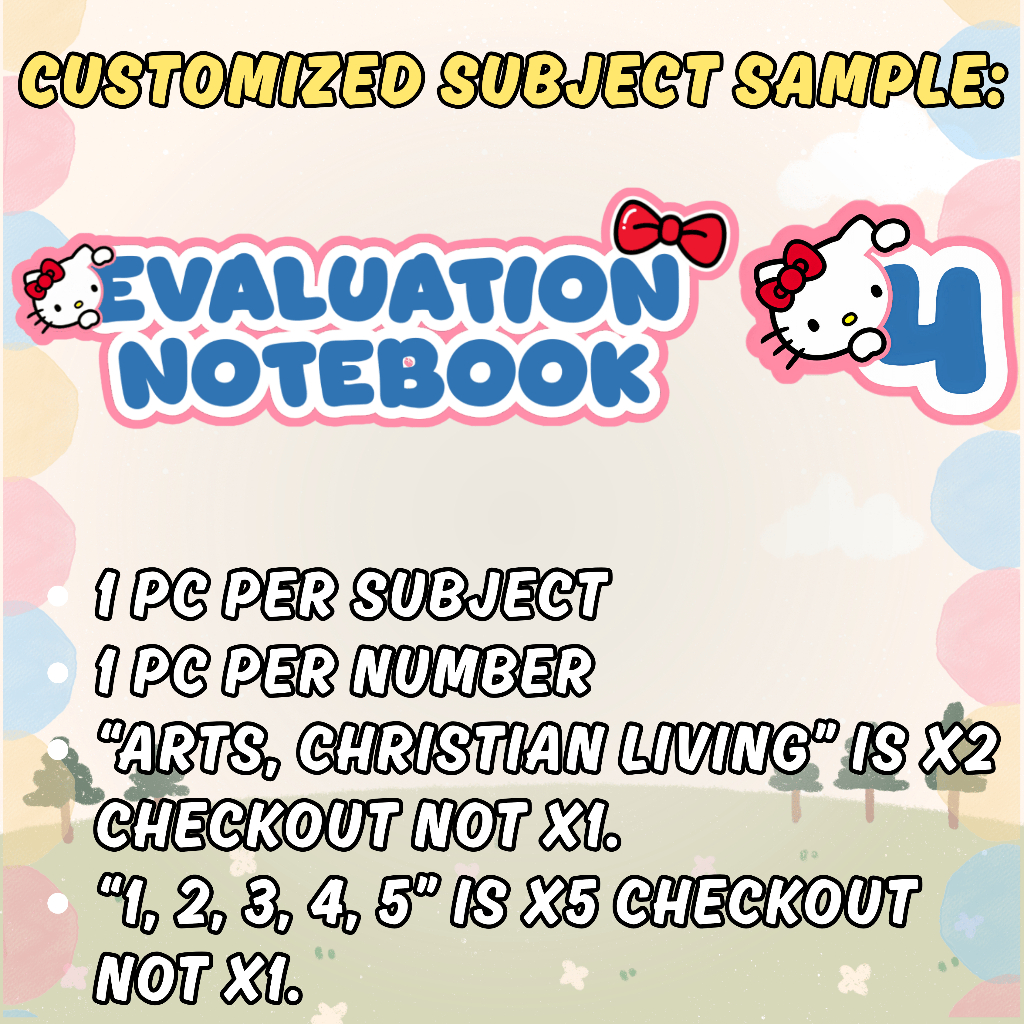 Shop hello kitty subject labels for Sale on Shopee Philippines