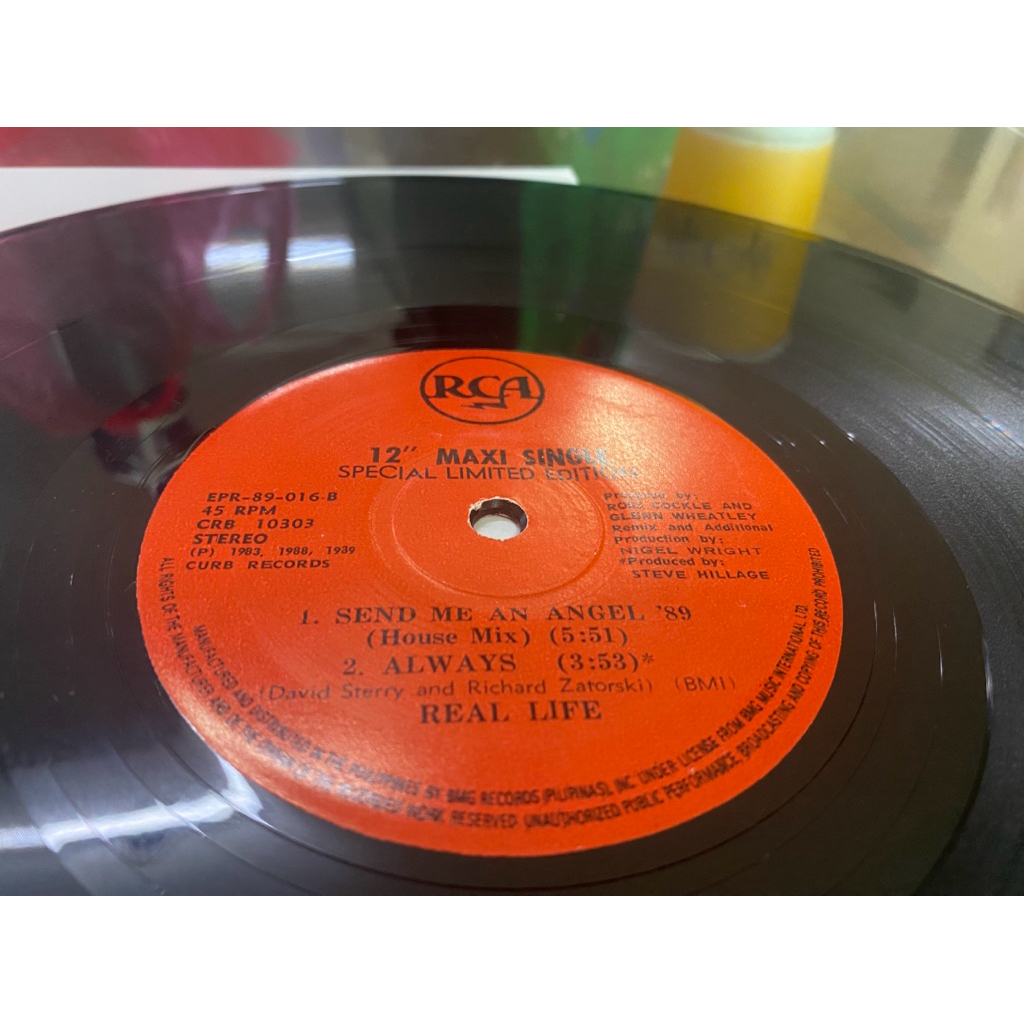 Real Life – Send Me An Angel - Philippines Synth-Pop Music Vinyl Plaka ...