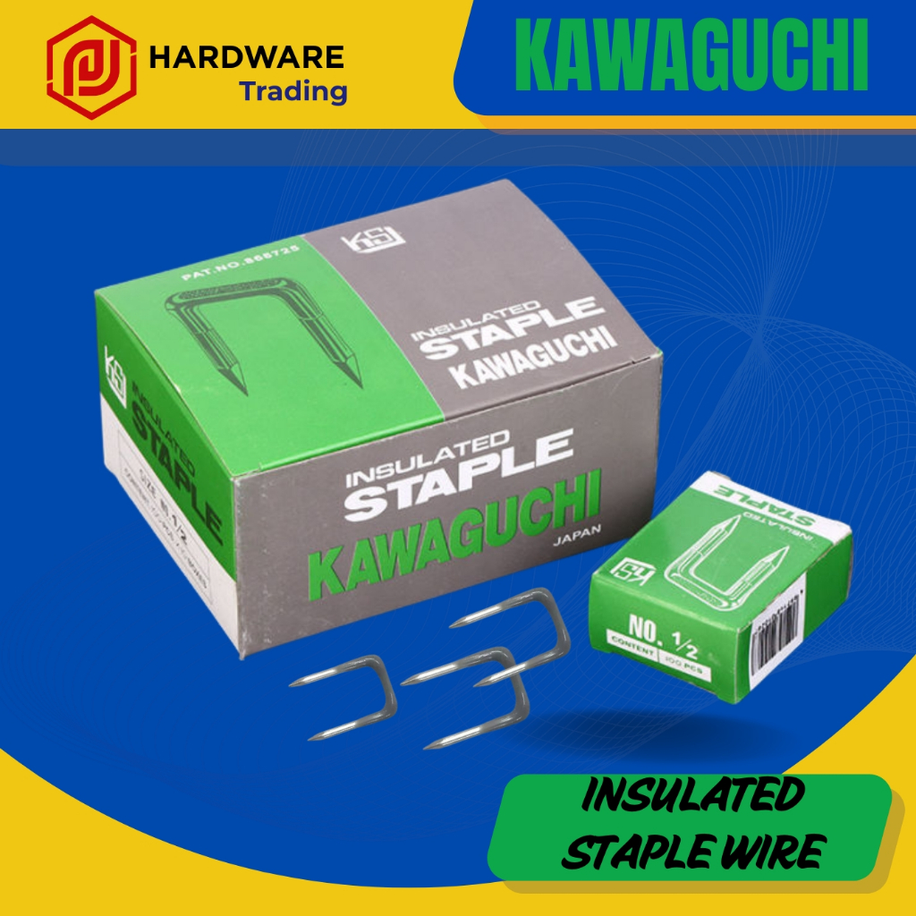 kawaguchi Insulated Staple Wire 100pcs | Shopee Philippines