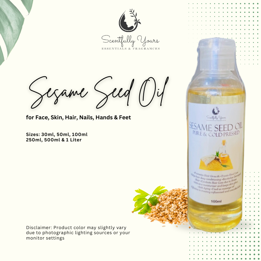 SESAME SEED OIL Carrier Oil (250ml - 1 Liter) | Shopee Philippines