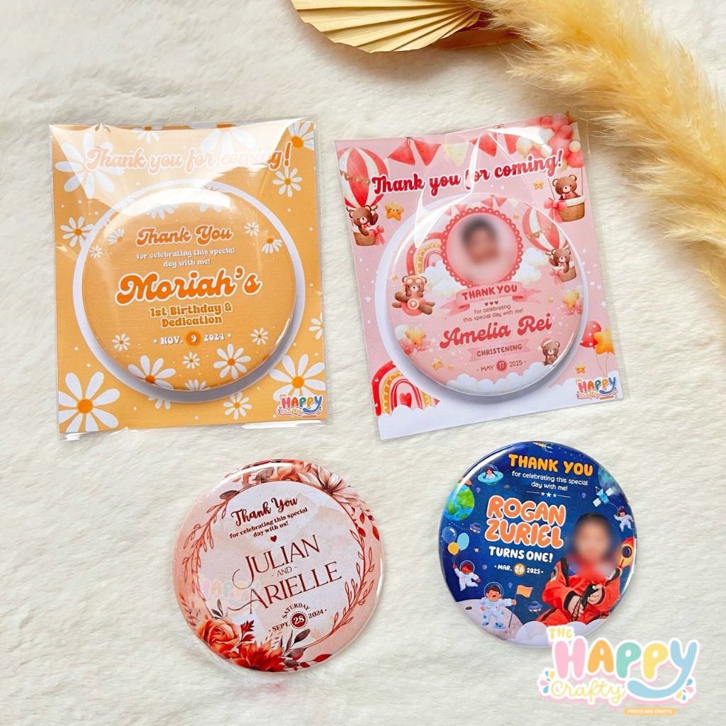 Customized Badge Souvenir | Button Pin | Pocket Mirror | Magnetic ...