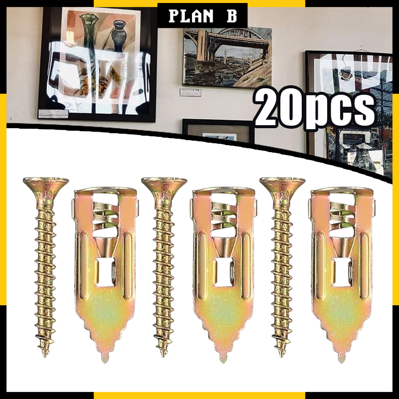 20pcs Screw Expansion Nails Hollow Wall Expansion Dowel Fixing ...