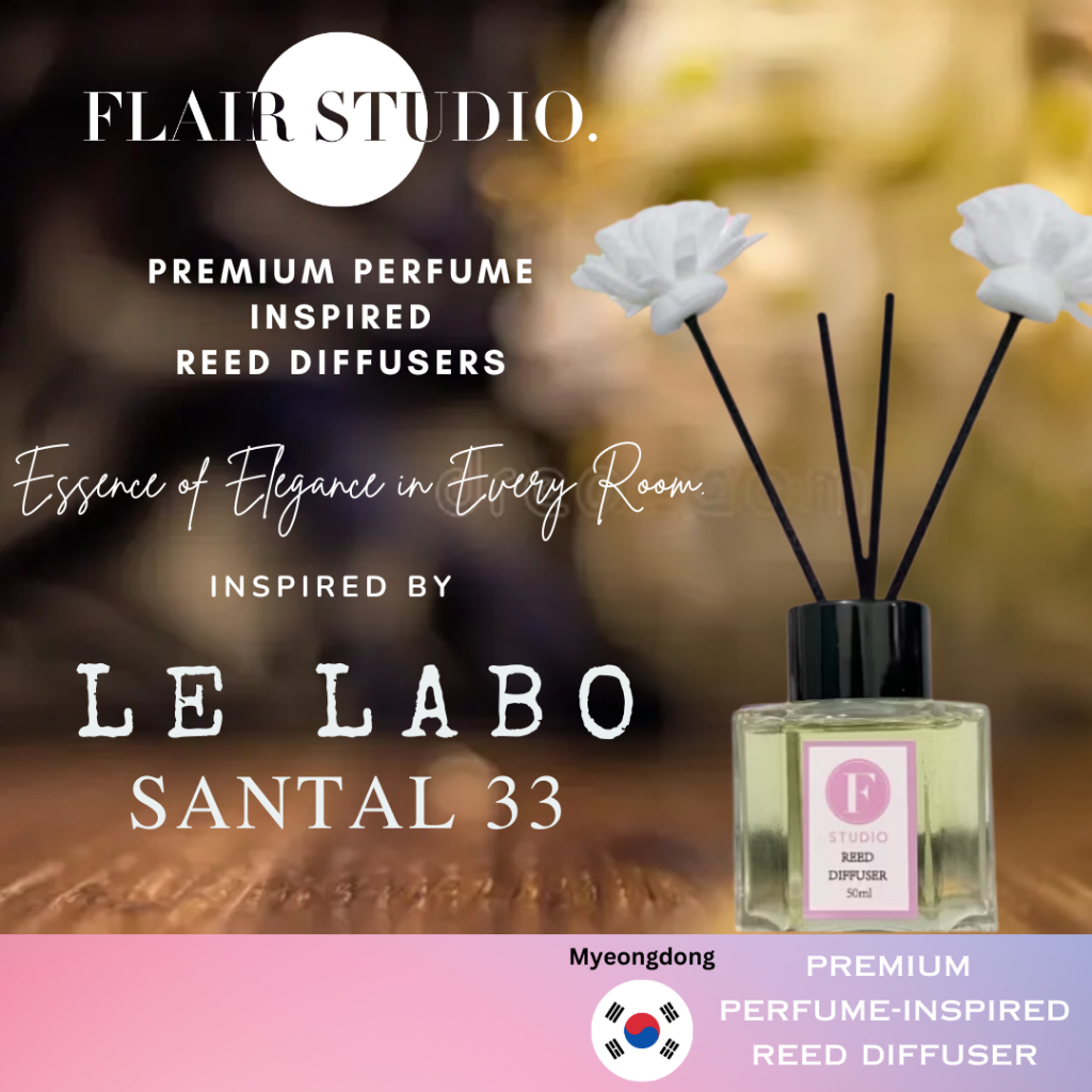 Flair Studio Le Labo Santal 33 Perfume Premium Scent Reed Diffuser Air ...