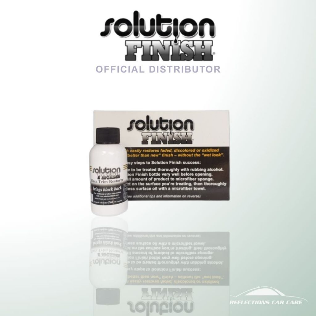 Solution Finish Black Trim Restorer 2oz - brings black back | Shopee ...