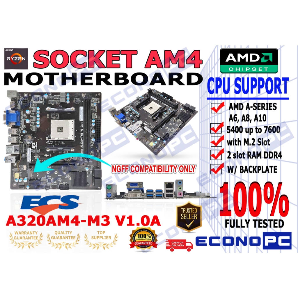A320 Ryzen 2200g Compatible Motherboard 2200g A320 Ryzen