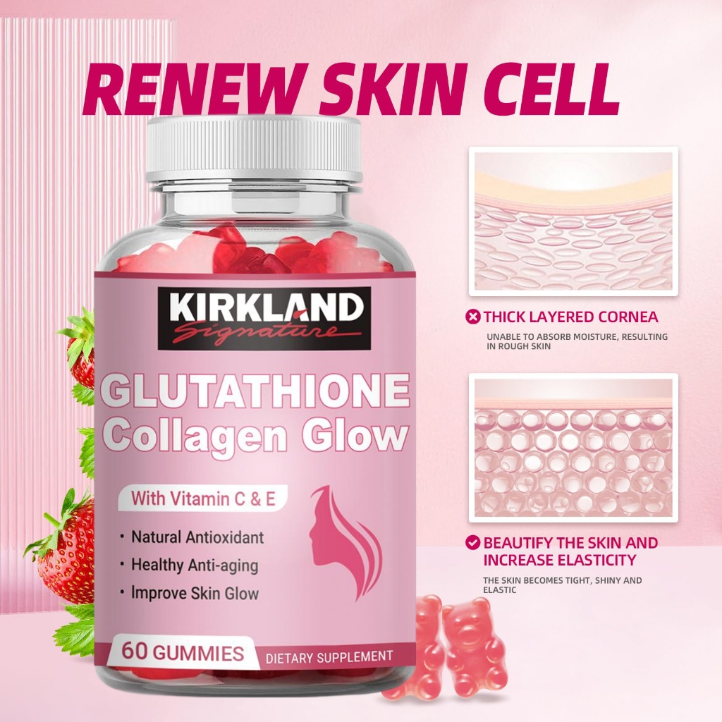 Glutathione Collagen Glow 60 Gummies with Vitamin C E Skin Brightening Care  Anti-Aging | Shopee Philippines