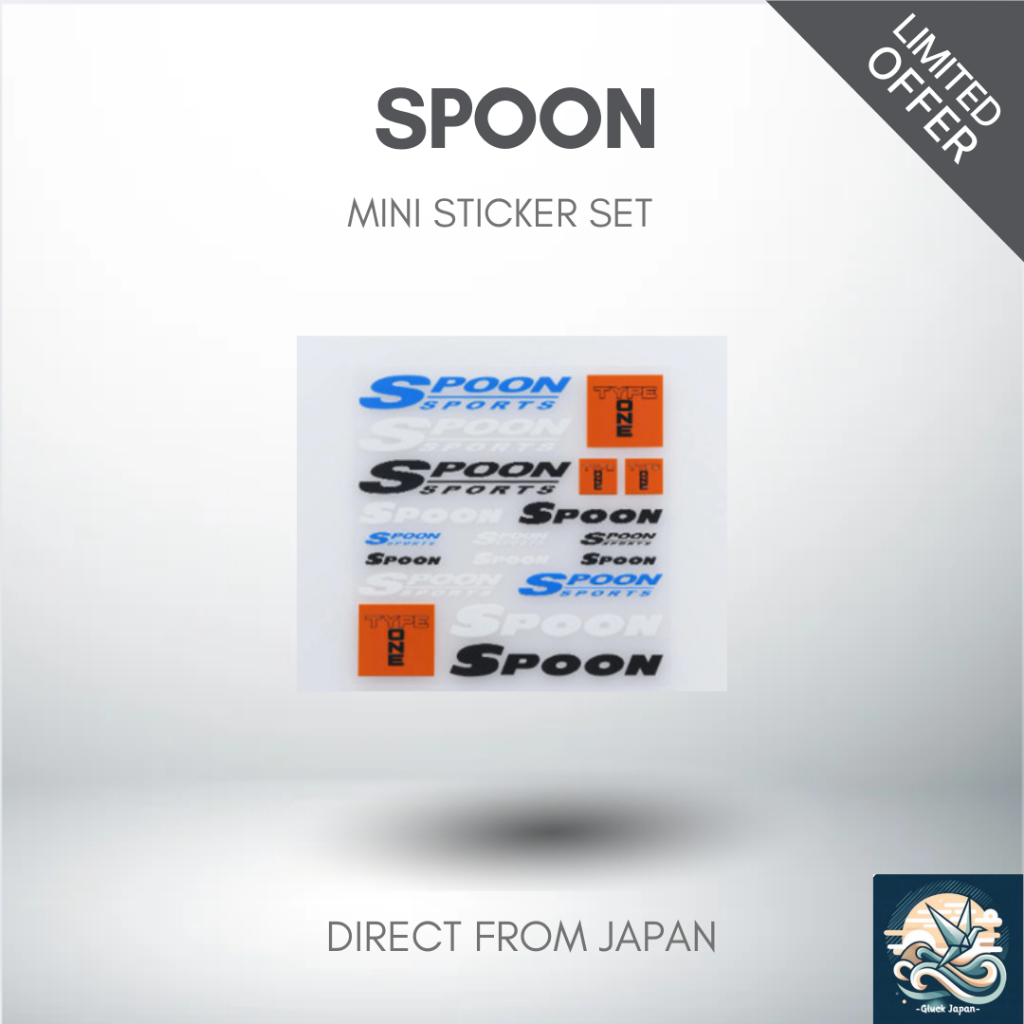 SPOON Mini Sticker Set ALL-90000-M10 [Direct from Japan] | Shopee ...