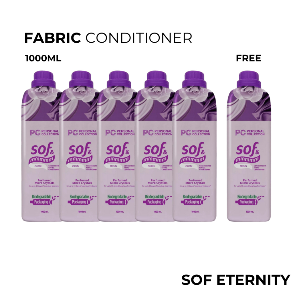 5+1 SOF PC COLLECTION FABRIC CONDITIONERS | Shopee Philippines