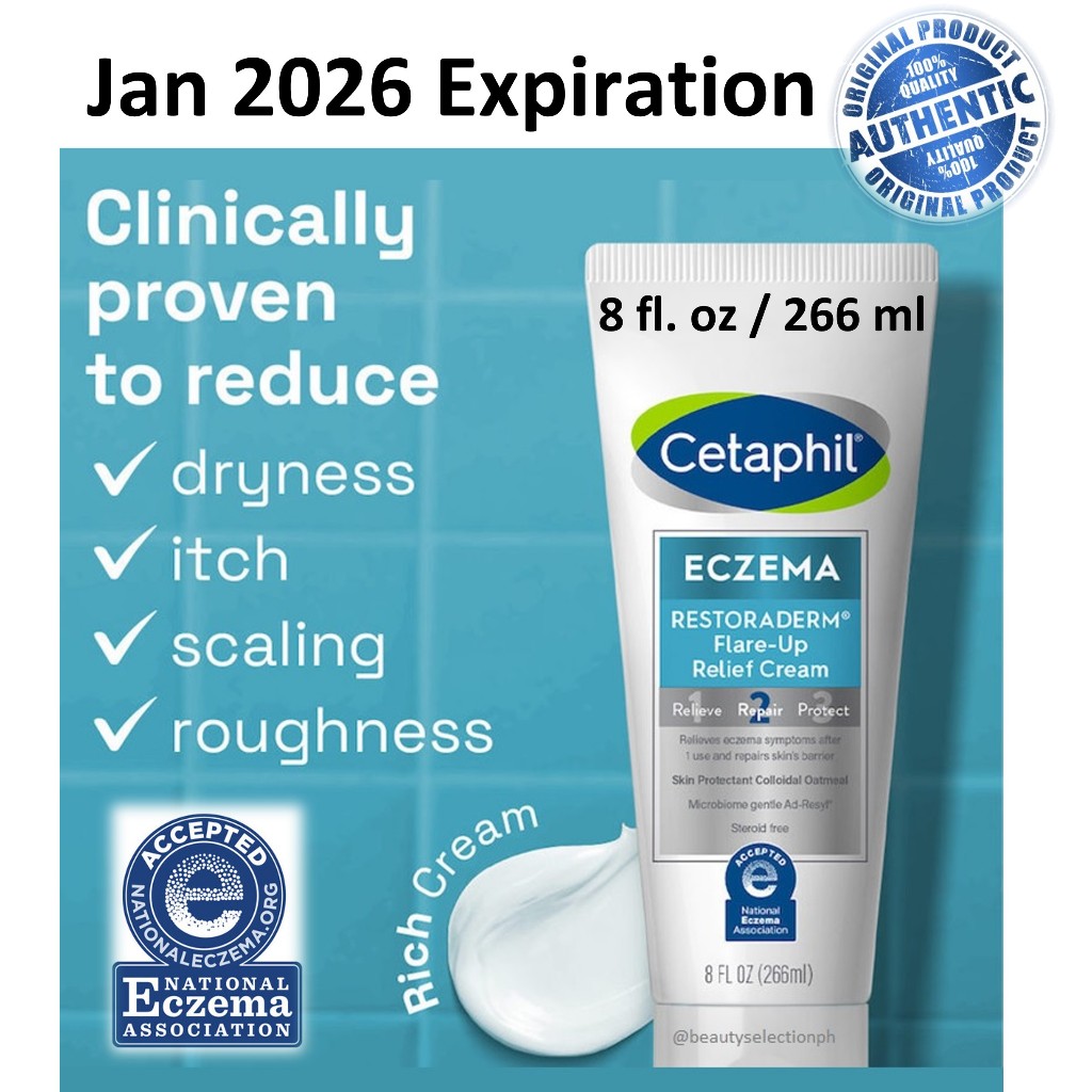 Cetaphil Eczema Restoraderm Flare-Up Relief Cream | Shopee Philippines